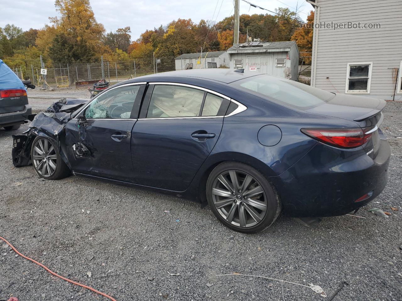 2018 Mazda 6 Signature Blue vin: JM1GL1XY5J1312320