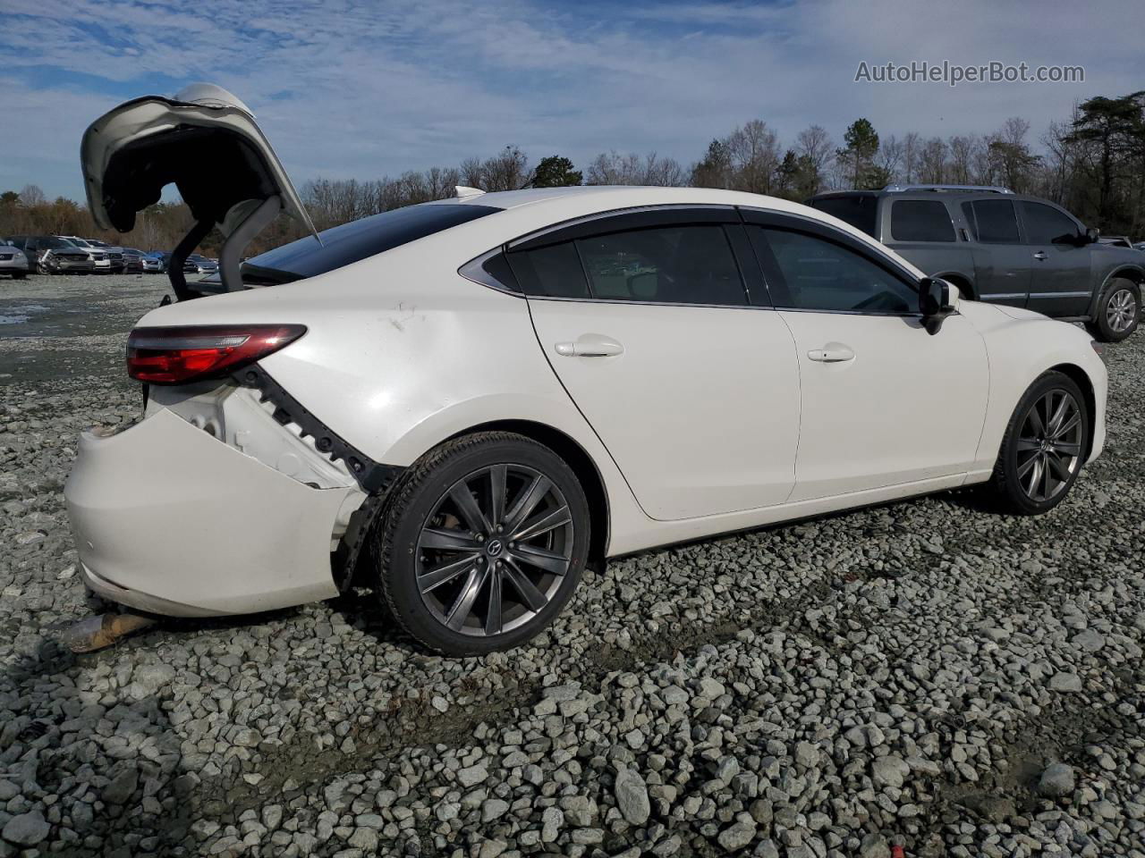 2018 Mazda 6 Signature White vin: JM1GL1XY5J1322040