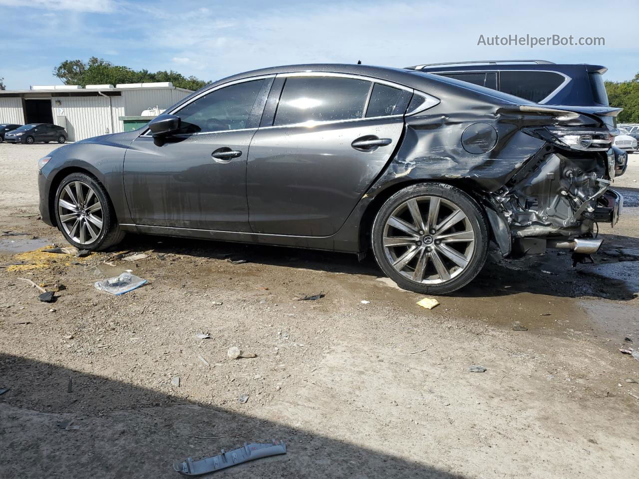 2018 Mazda 6 Signature Угольный vin: JM1GL1XY6J1304260