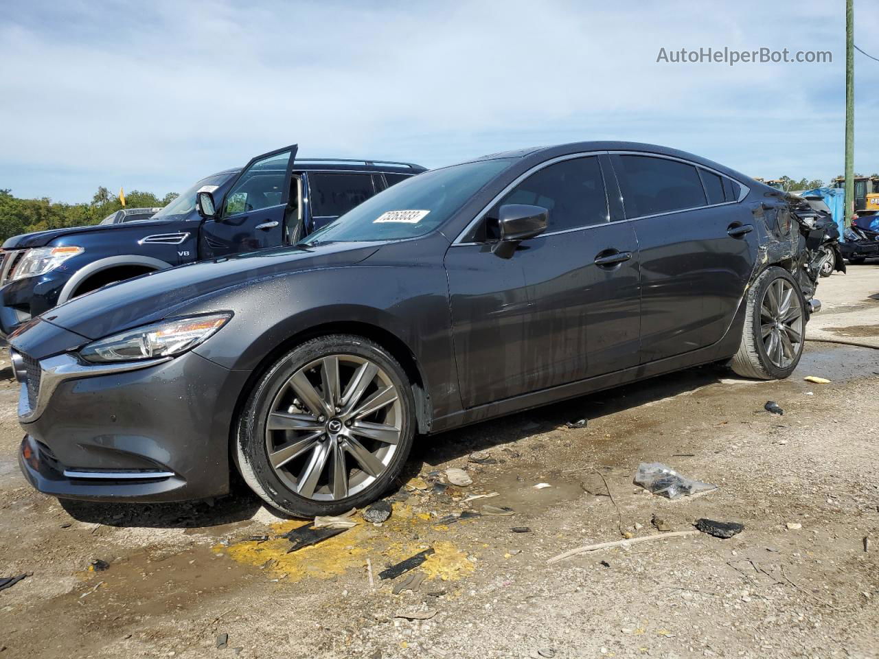 2018 Mazda 6 Signature Charcoal vin: JM1GL1XY6J1304260