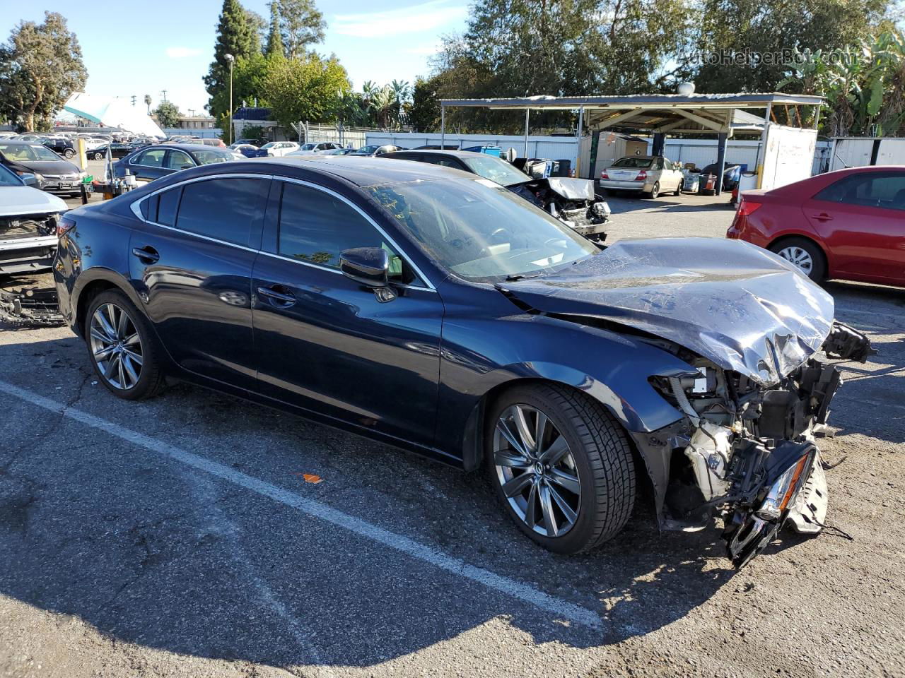 2018 Mazda 6 Signature Blue vin: JM1GL1XY6J1320247