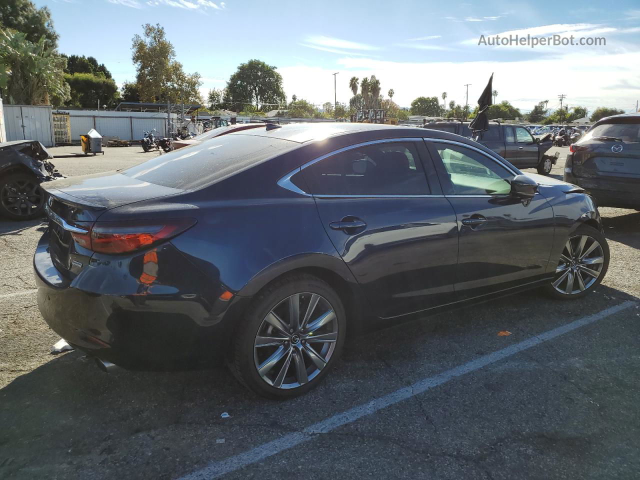 2018 Mazda 6 Signature Blue vin: JM1GL1XY6J1320247