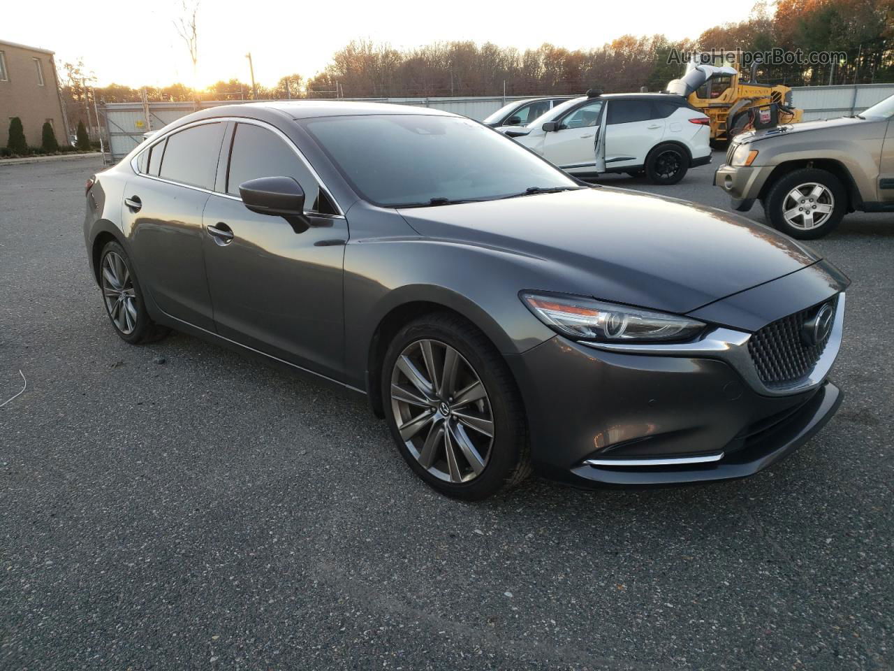 2018 Mazda 6 Signature Charcoal vin: JM1GL1XY7J1323433