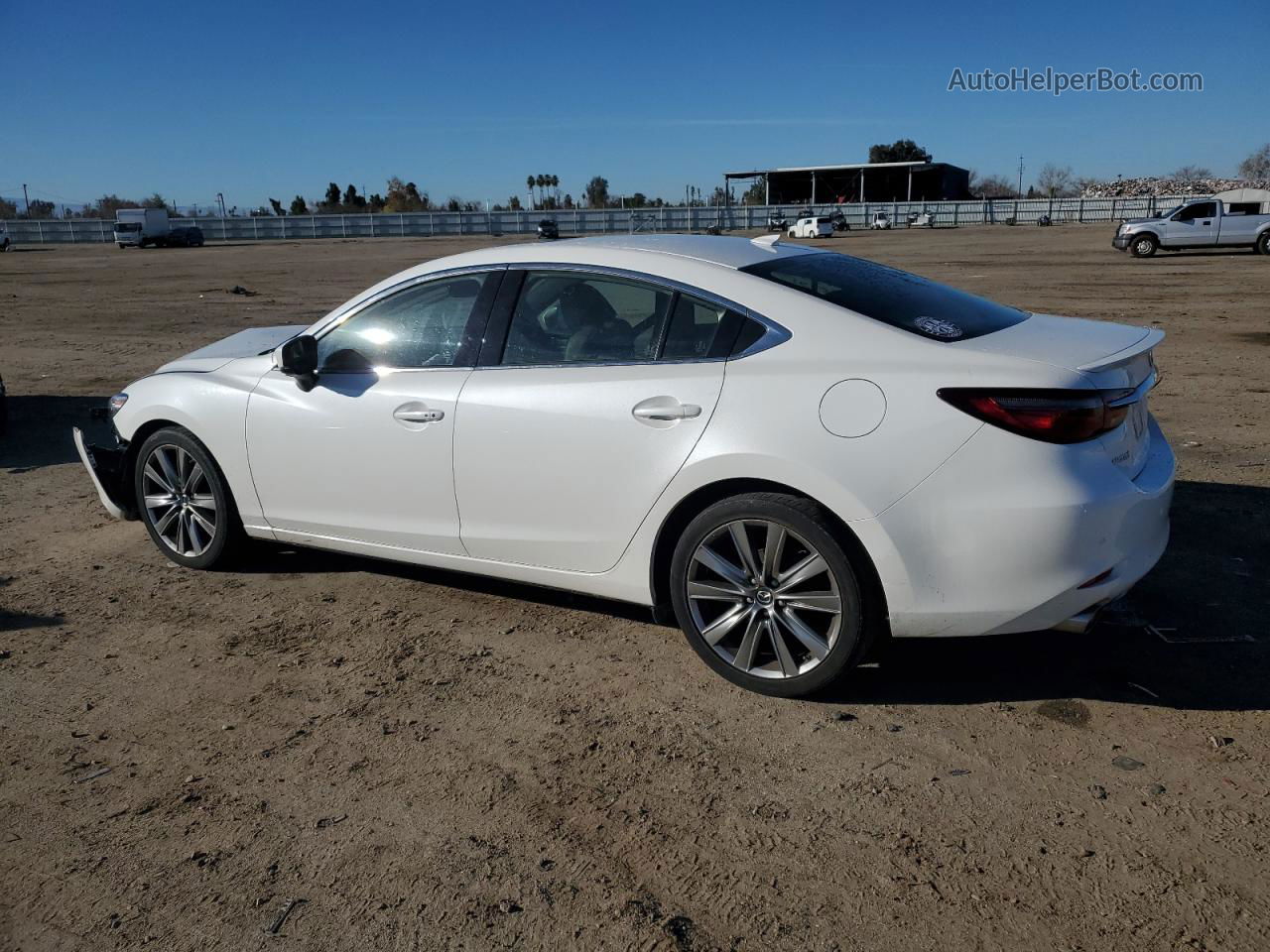 2018 Mazda 6 Signature White vin: JM1GL1XY7J1336506