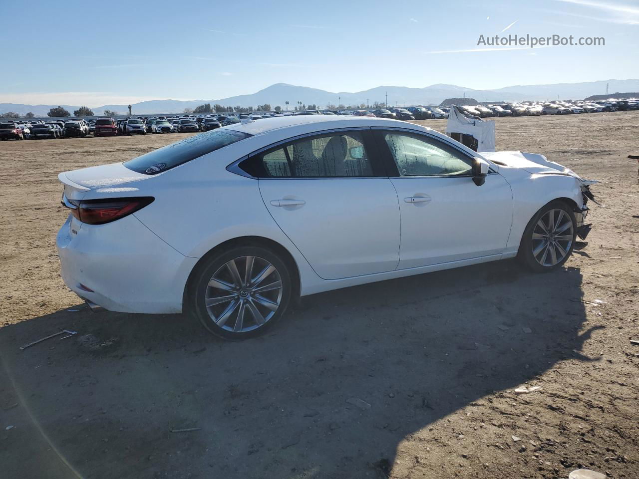 2018 Mazda 6 Signature White vin: JM1GL1XY7J1336506