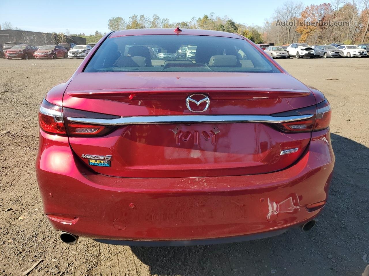 2018 Mazda 6 Signature Красный vin: JM1GL1XYXJ1318968