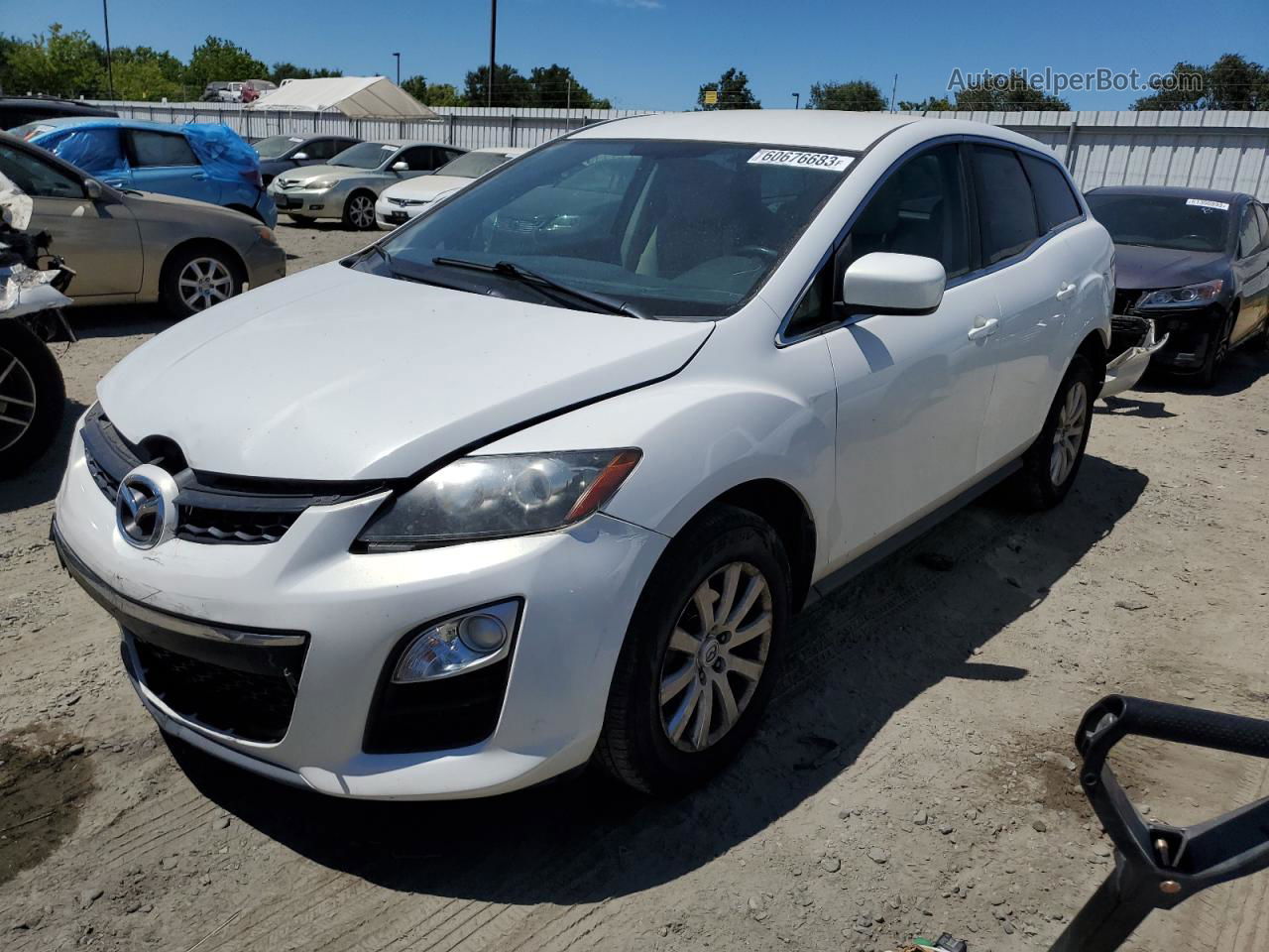 2012 Mazda Cx-7  White vin: JM3ER2B52C0414473