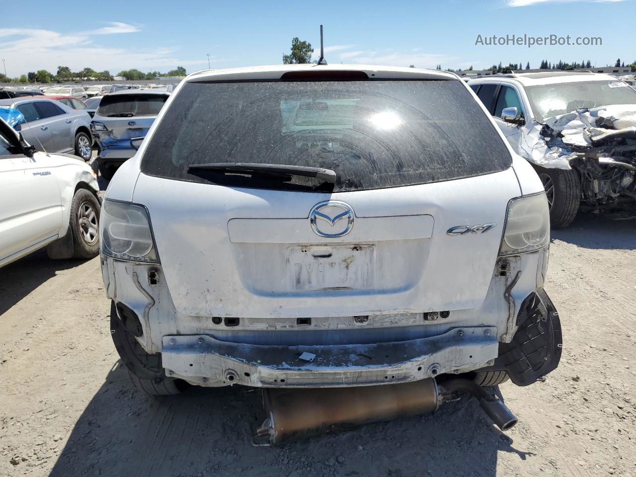 2012 Mazda Cx-7  White vin: JM3ER2B52C0414473