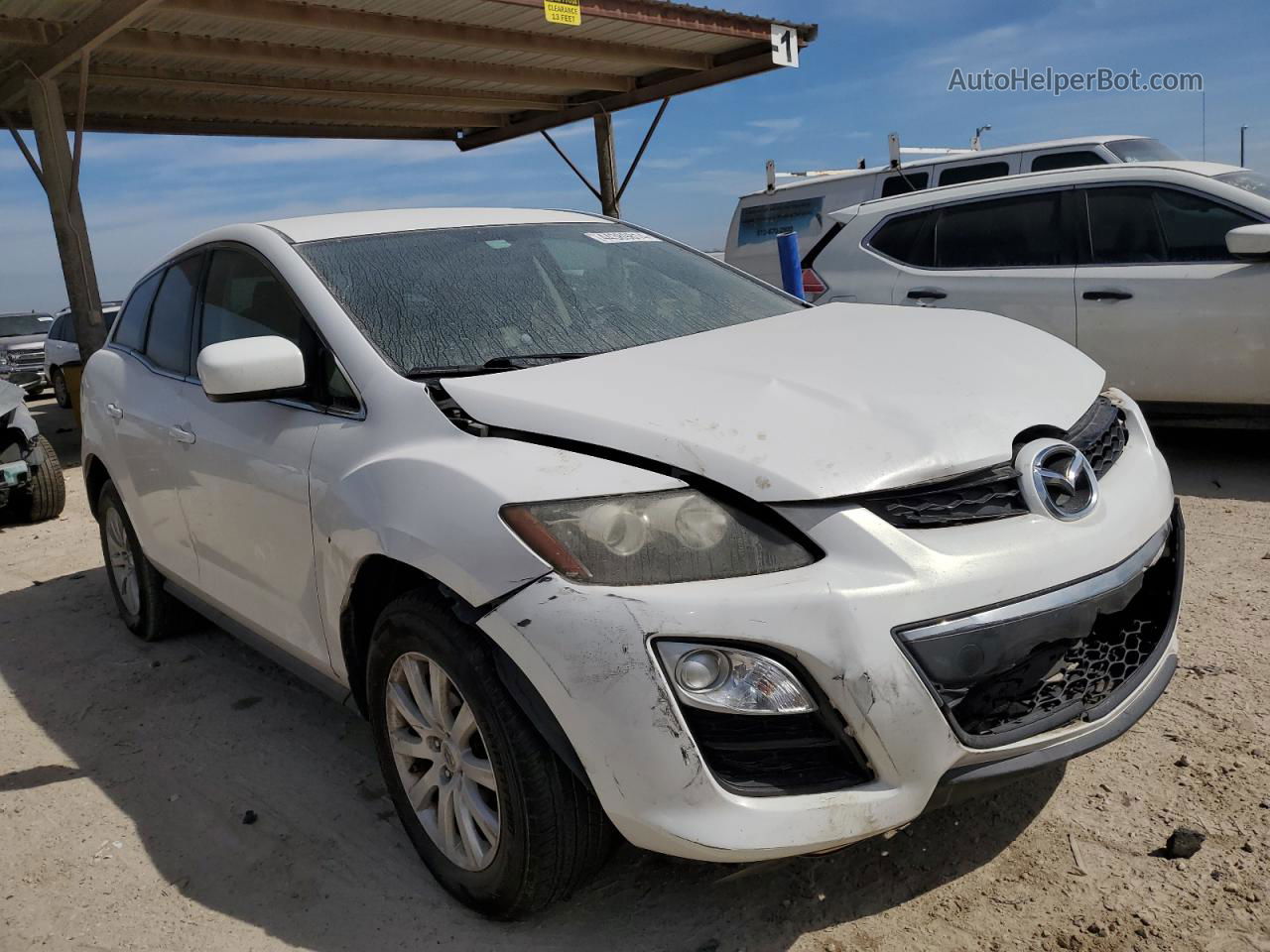 2012 Mazda Cx-7  White vin: JM3ER2B54C0416063