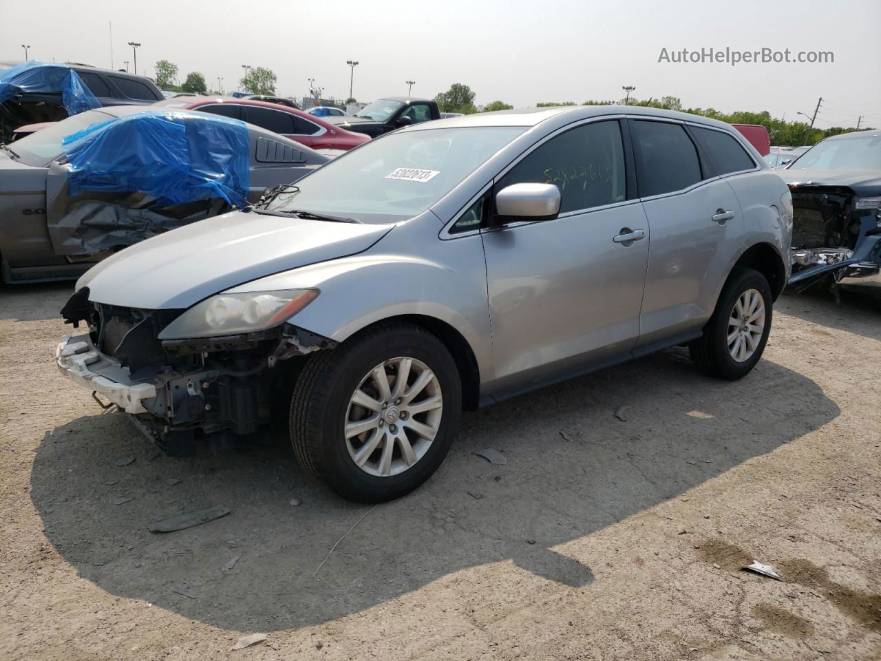 2012 Mazda Cx-7  Silver vin: JM3ER2B55C0420638