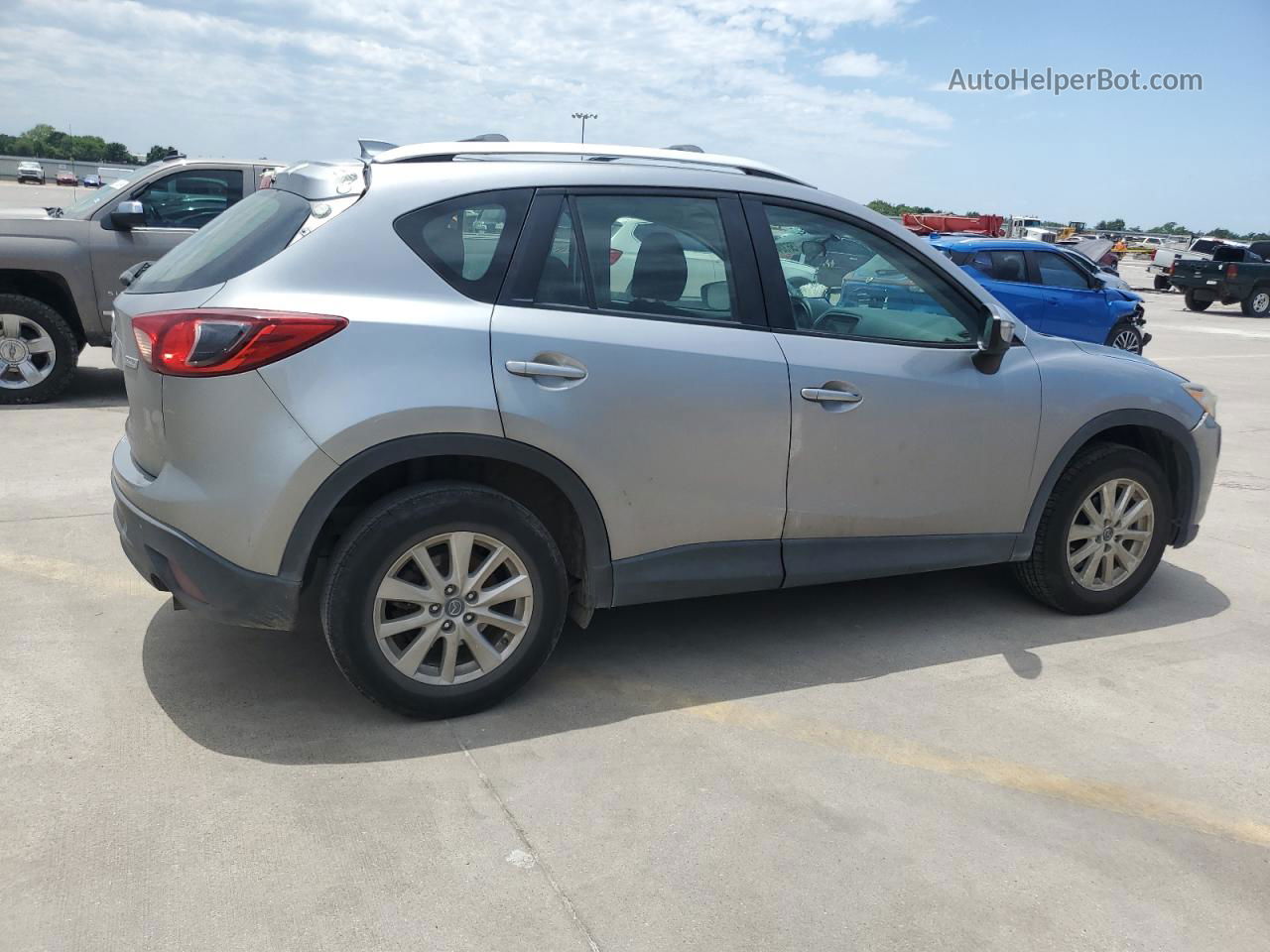 2015 Mazda Cx-5 Sport Silver vin: JM3KE2BE4F0470174