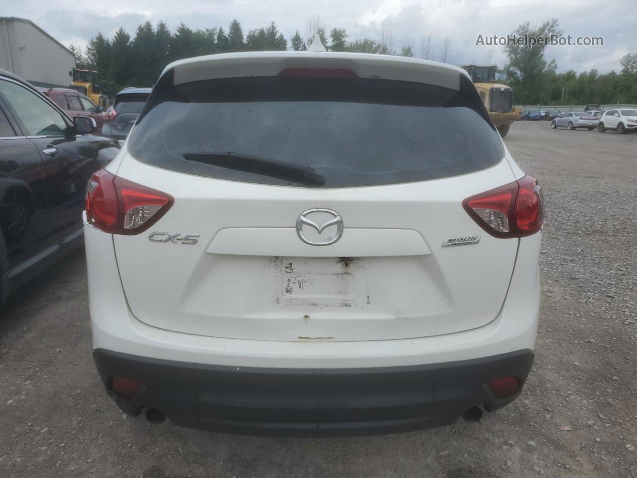 2015 Mazda Cx-5 Sport White vin: JM3KE2BE5F0540393