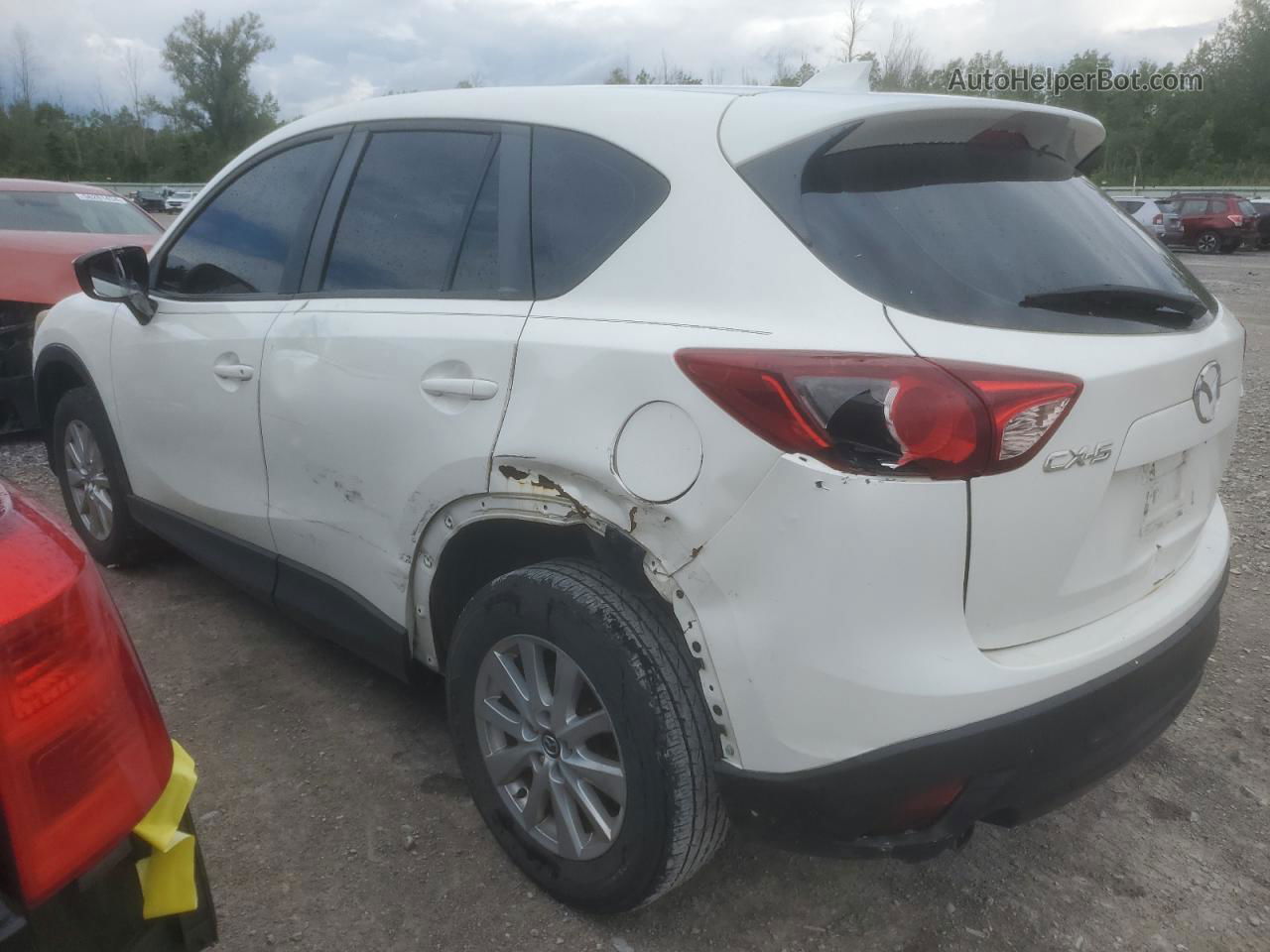 2015 Mazda Cx-5 Sport White vin: JM3KE2BE5F0540393