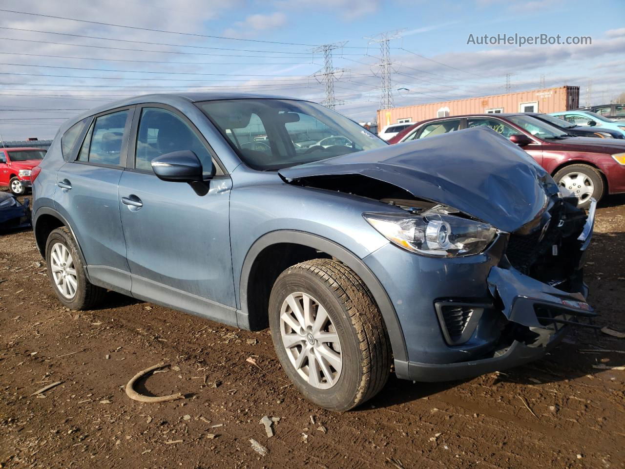 2015 Mazda Cx-5 Sport Blue vin: JM3KE2BE7F0466488