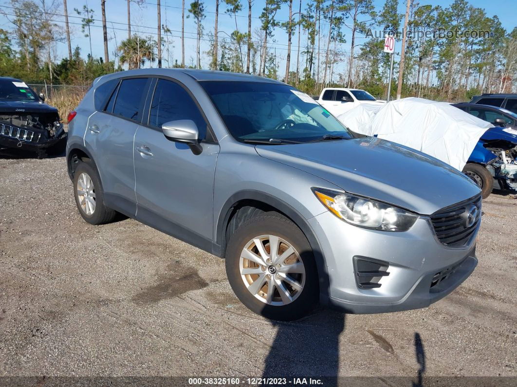 2016 Mazda Cx-5 Sport Silver vin: JM3KE2BY0G0644365