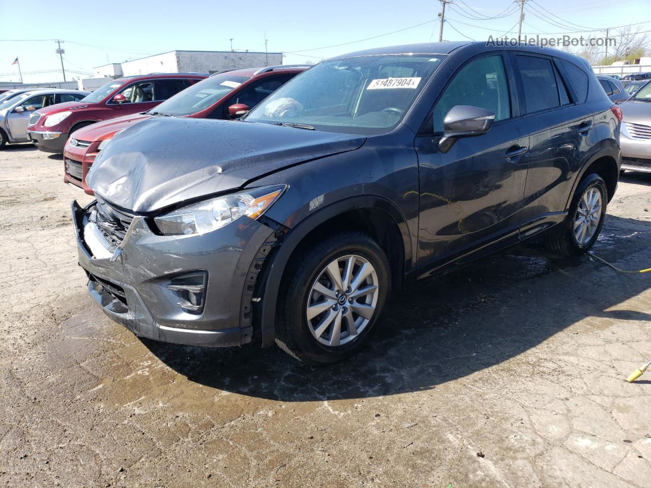 2016 Mazda Cx-5 Touring Gray vin: JM3KE2CY1G0912080