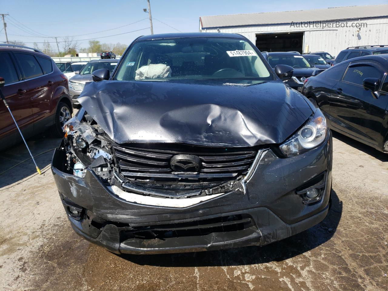 2016 Mazda Cx-5 Touring Gray vin: JM3KE2CY1G0912080