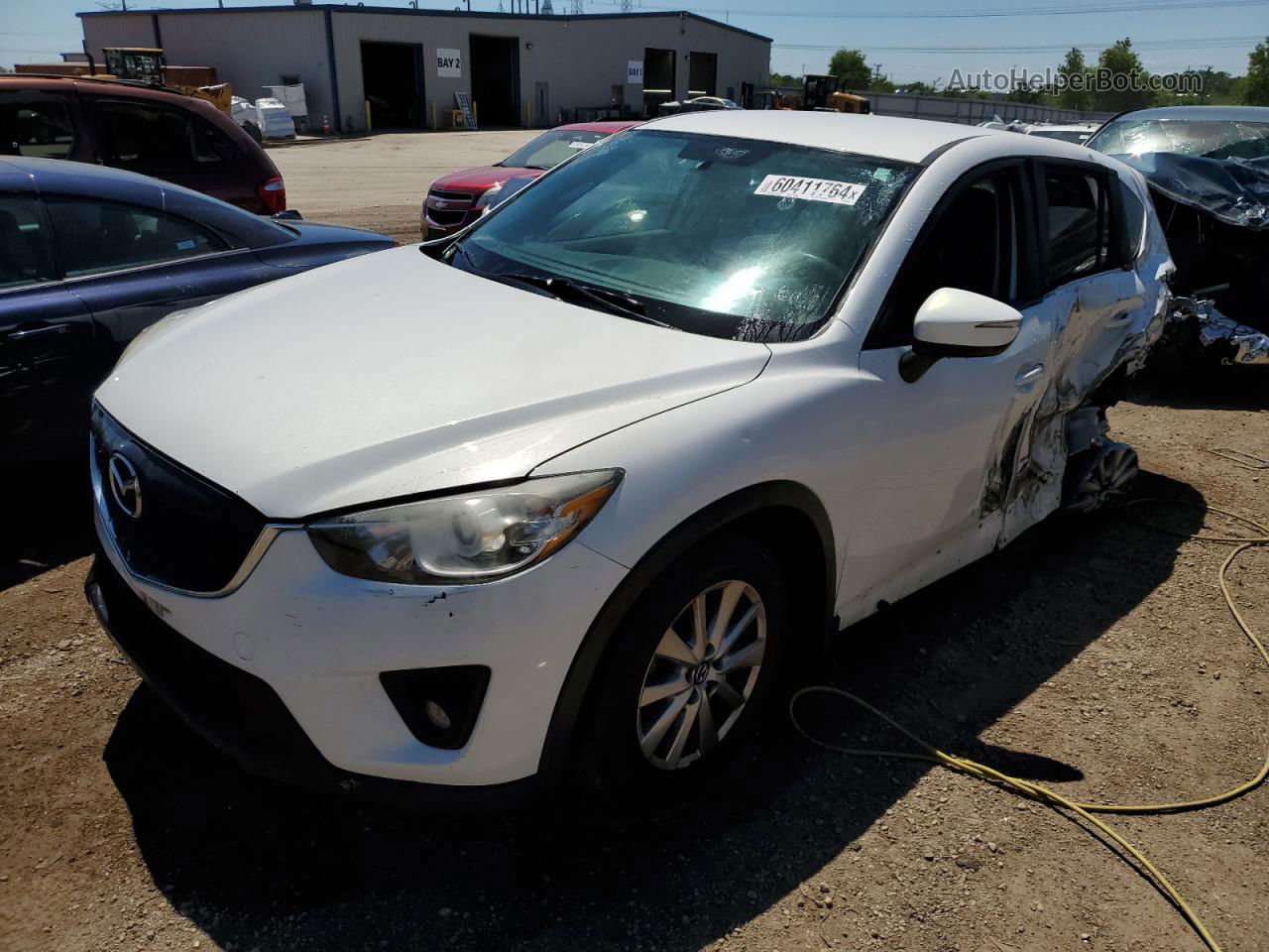 2015 Mazda Cx-5 Touring White vin: JM3KE2CY4F0468644