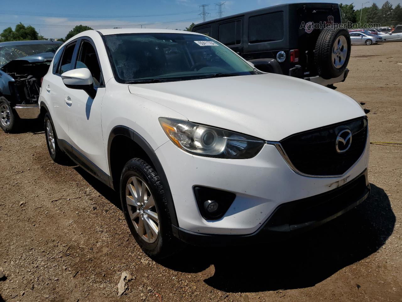 2015 Mazda Cx-5 Touring White vin: JM3KE2CY4F0468644