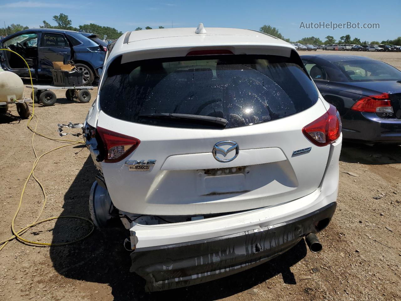 2015 Mazda Cx-5 Touring White vin: JM3KE2CY4F0468644