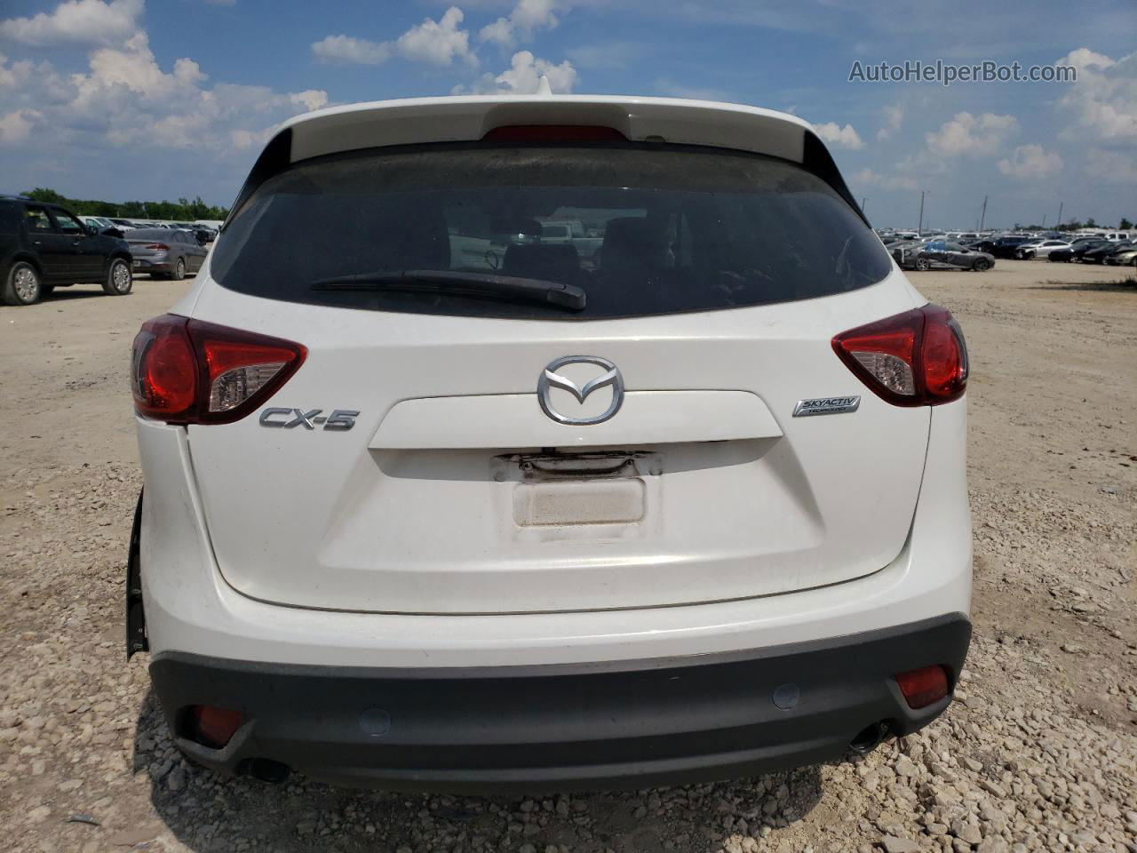 2015 Mazda Cx-5 Touring White vin: JM3KE2CY4F0545433