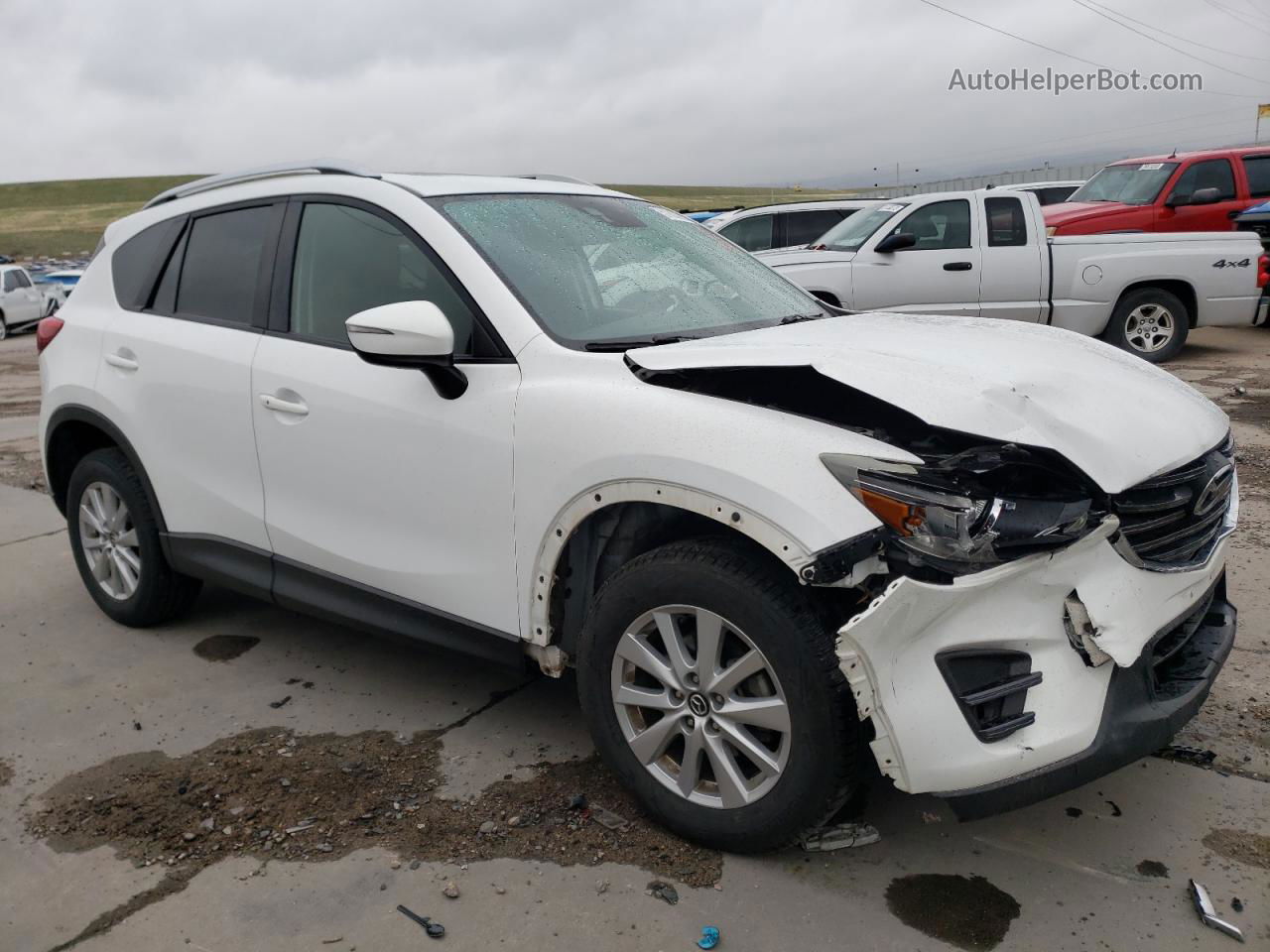 2016 Mazda Cx-5 Touring White vin: JM3KE2CY5G0665193