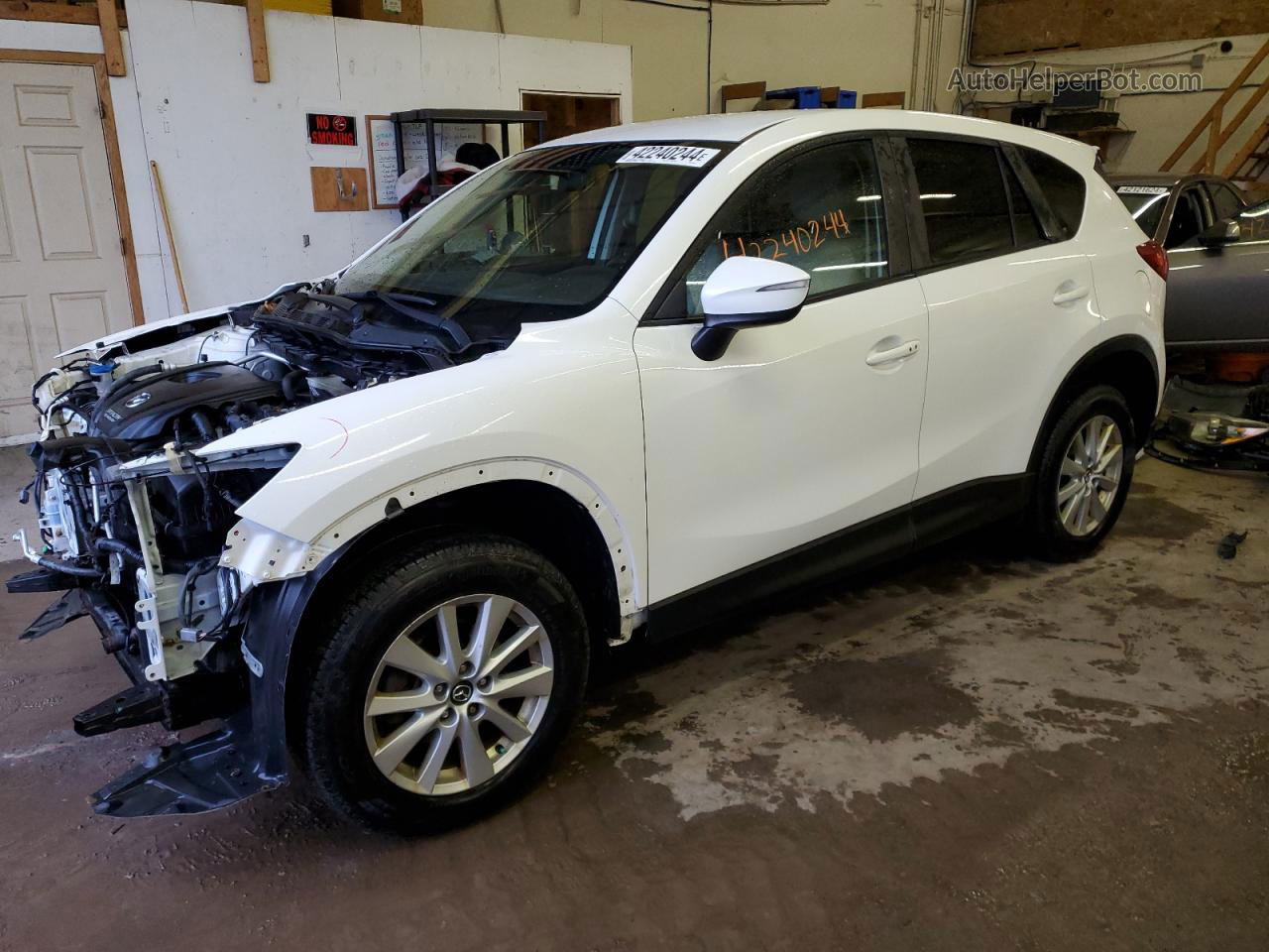 2015 Mazda Cx-5 Touring White vin: JM3KE2CY8F0503153