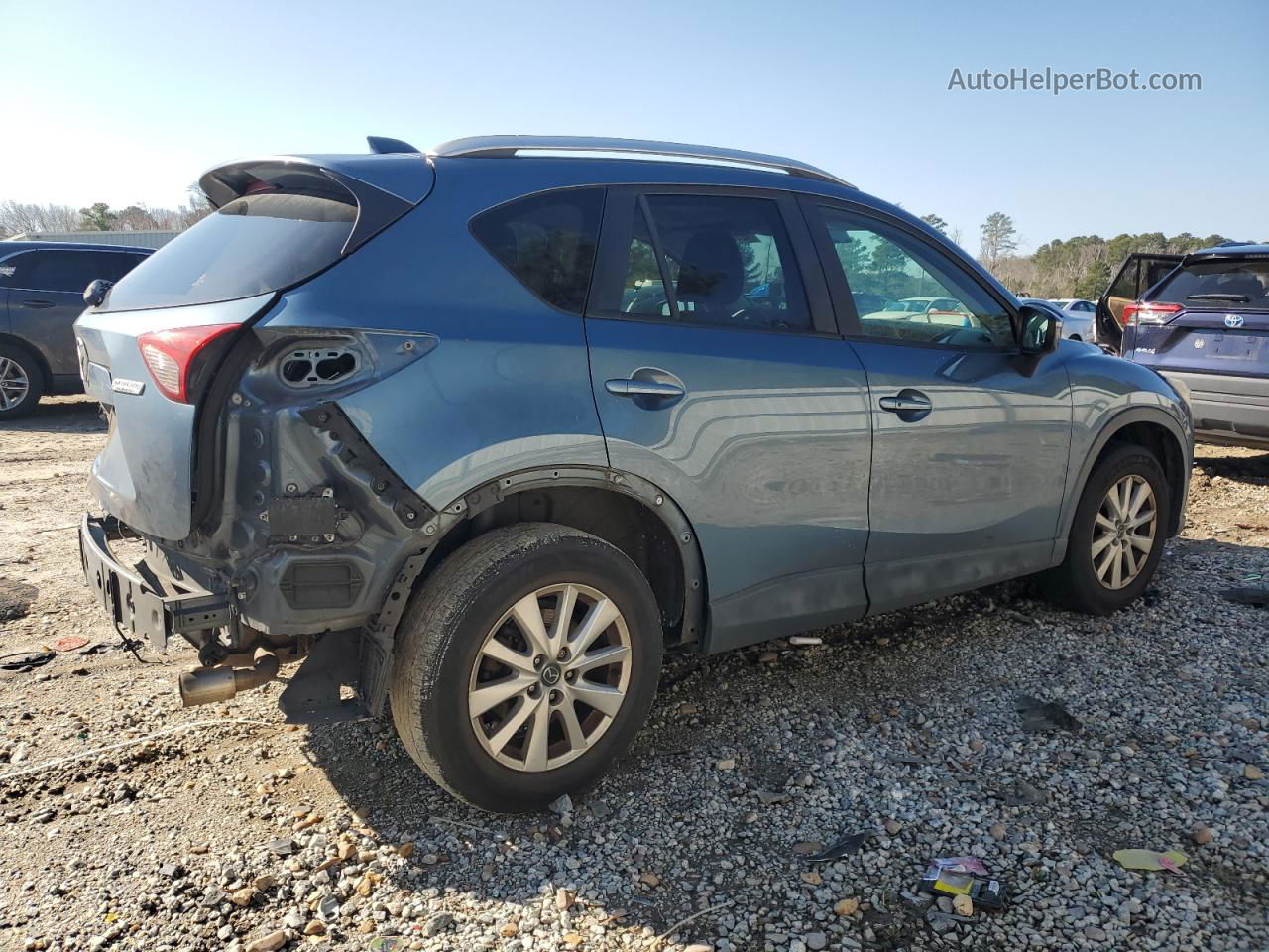 2015 Mazda Cx-5 Touring Blue vin: JM3KE2CY9F0484998