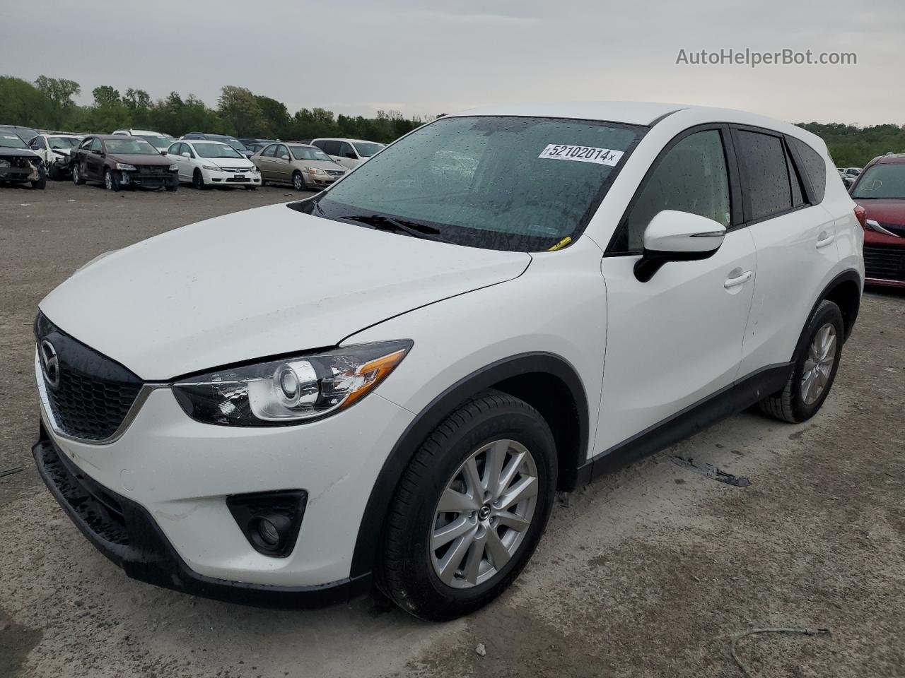 2015 Mazda Cx-5 Touring White vin: JM3KE2CY9F0551597