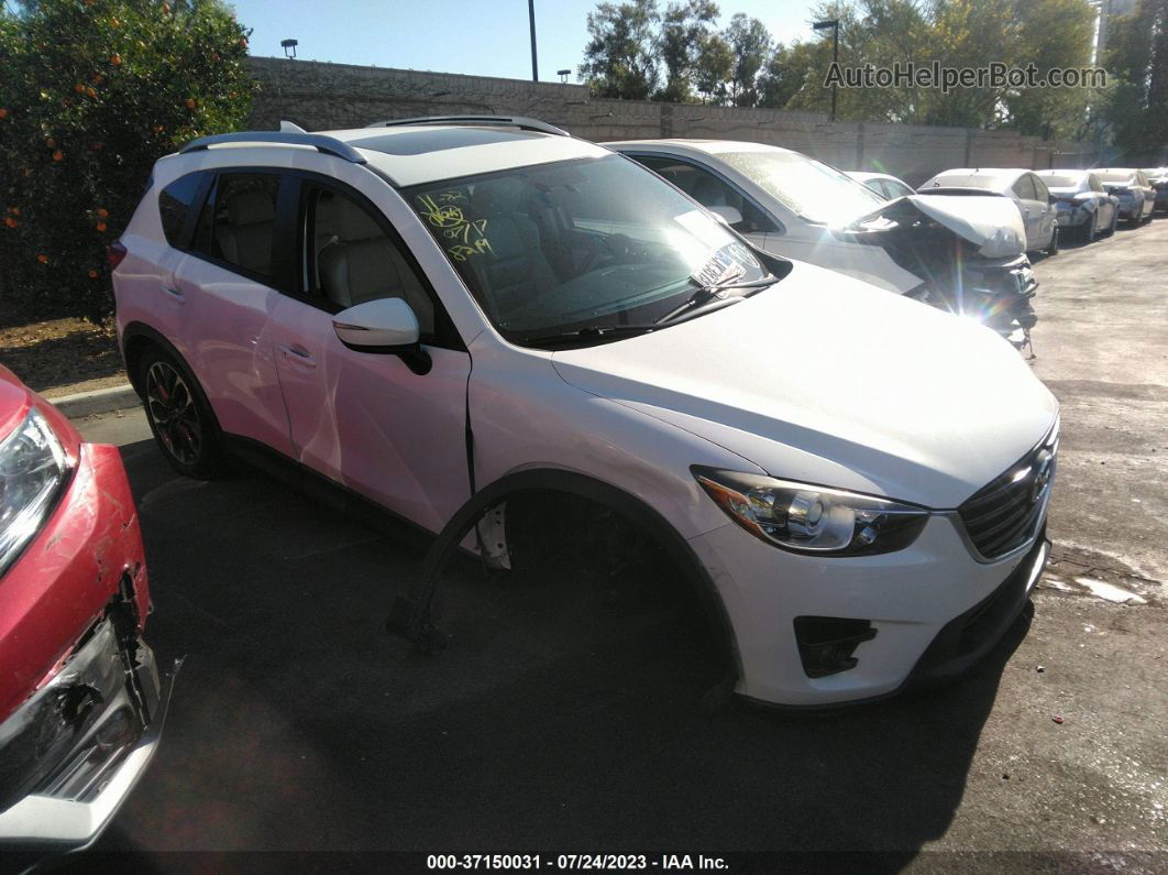 2016 Mazda Cx-5 Grand Touring White vin: JM3KE2DY4G0688219