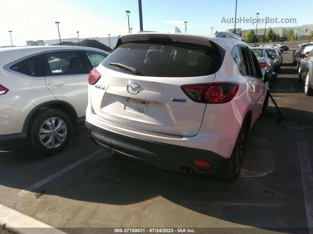 2016 Mazda Cx-5 Grand Touring White vin: JM3KE2DY4G0688219