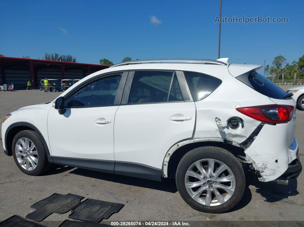 2015 Mazda Cx-5 Grand Touring White vin: JM3KE2DY7F0540113