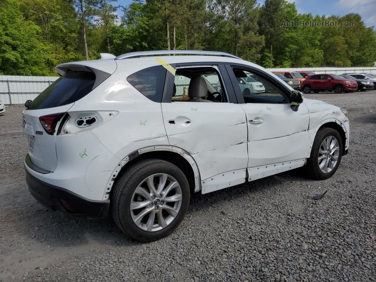 2015 Mazda Cx-5 Gt White vin: JM3KE2DY7F0552147