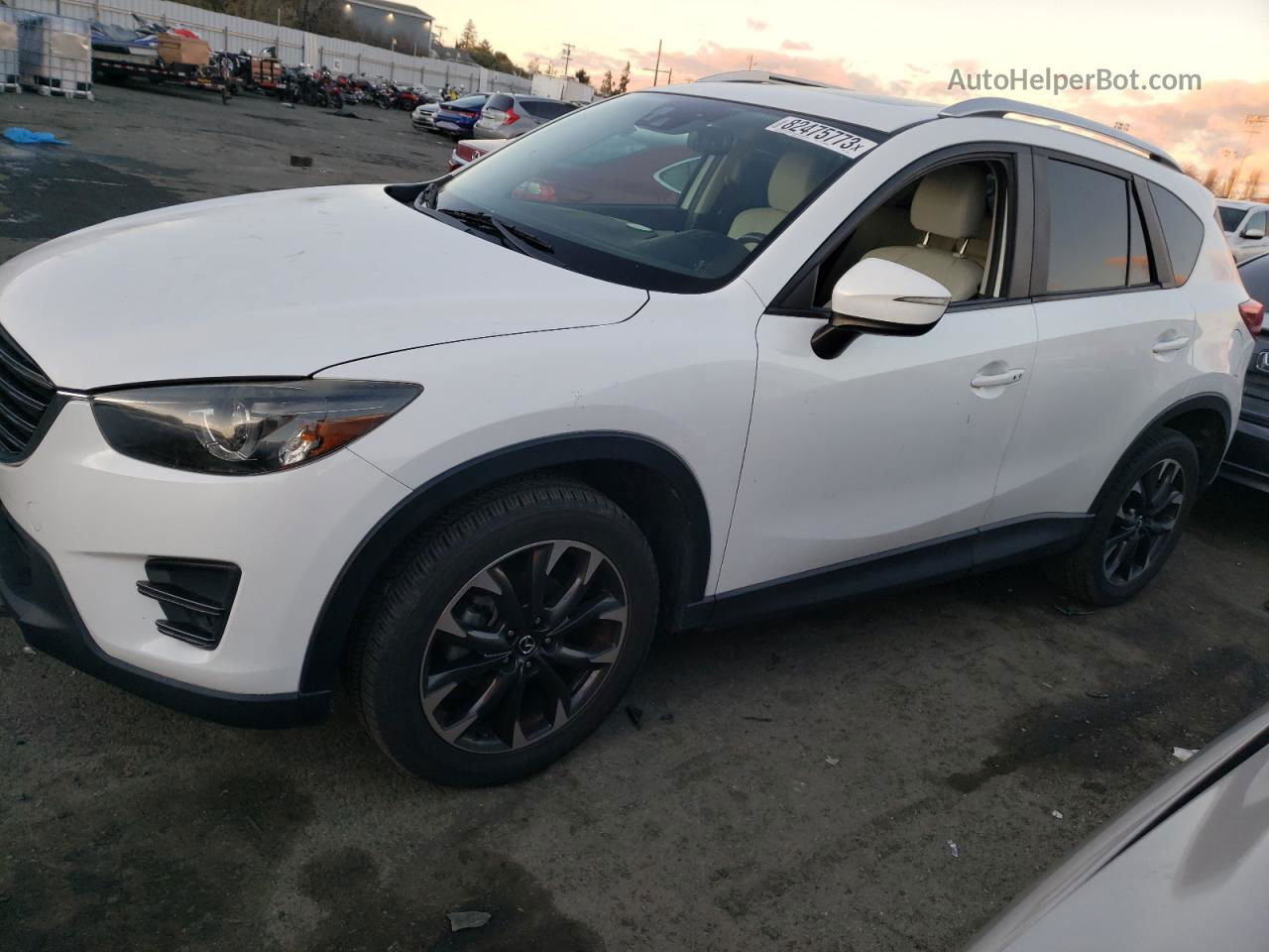 2016 Mazda Cx-5 Gt White vin: JM3KE2DY9G0728455