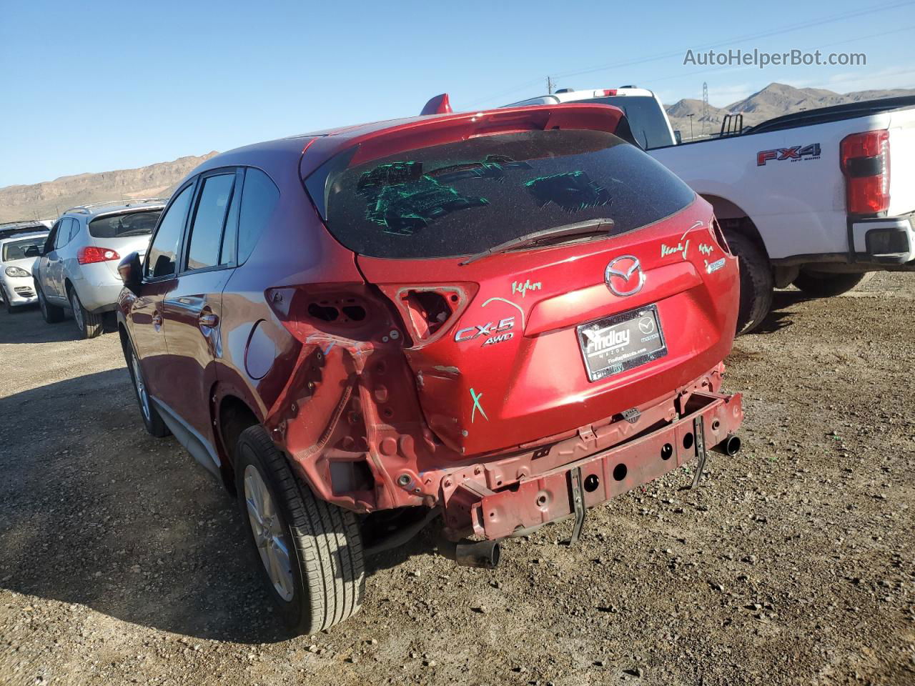 2015 Mazda Cx-5 Sport Red vin: JM3KE4BY7F0516716