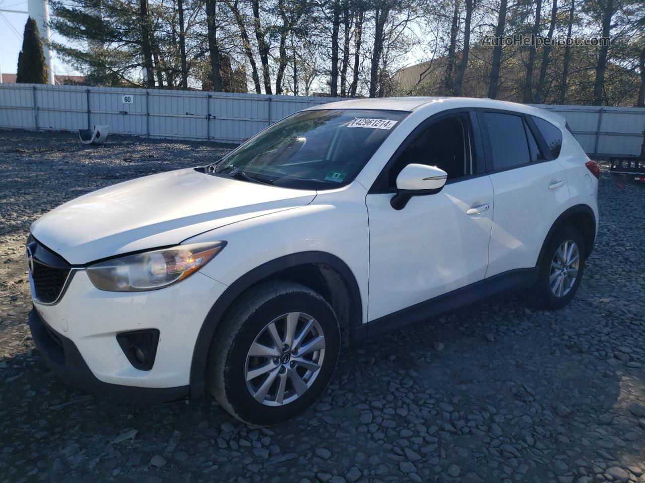 2015 Mazda Cx-5 Touring White vin: JM3KE4CY0F0484559