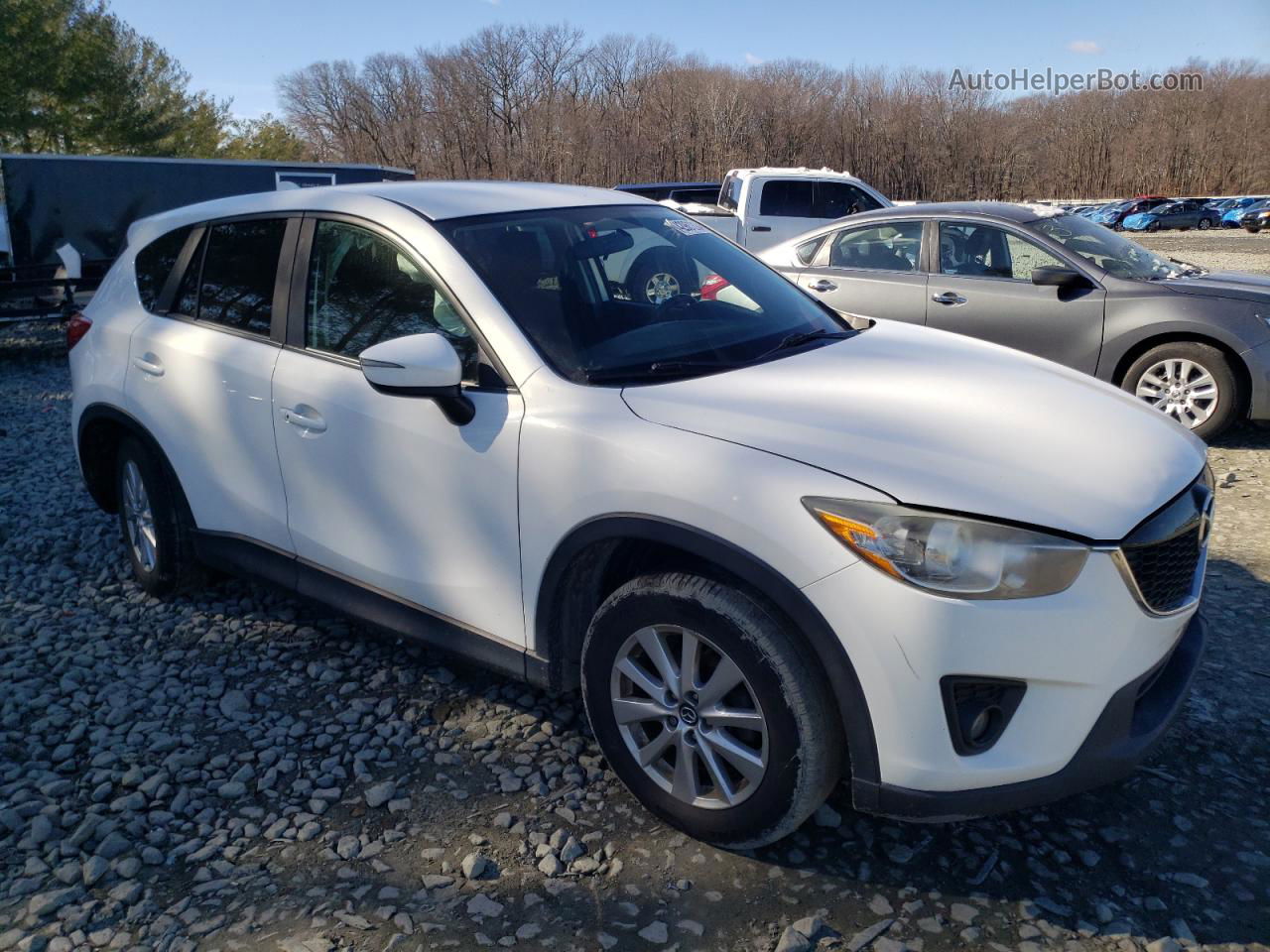 2015 Mazda Cx-5 Touring White vin: JM3KE4CY0F0484559