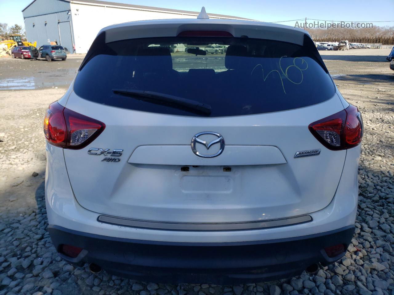 2015 Mazda Cx-5 Touring White vin: JM3KE4CY0F0484559