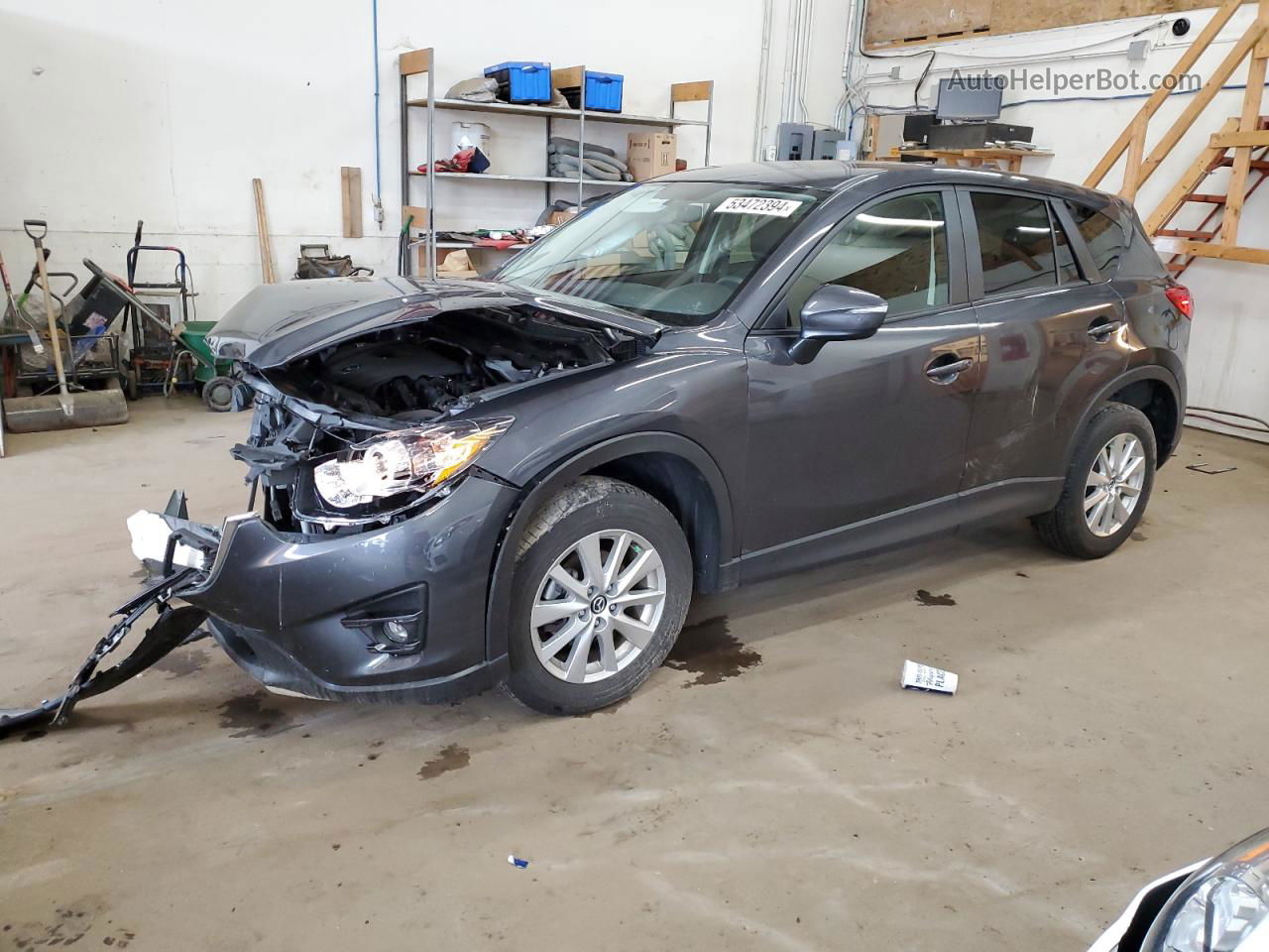 2016 Mazda Cx-5 Touring Gray vin: JM3KE4CY0G0690708