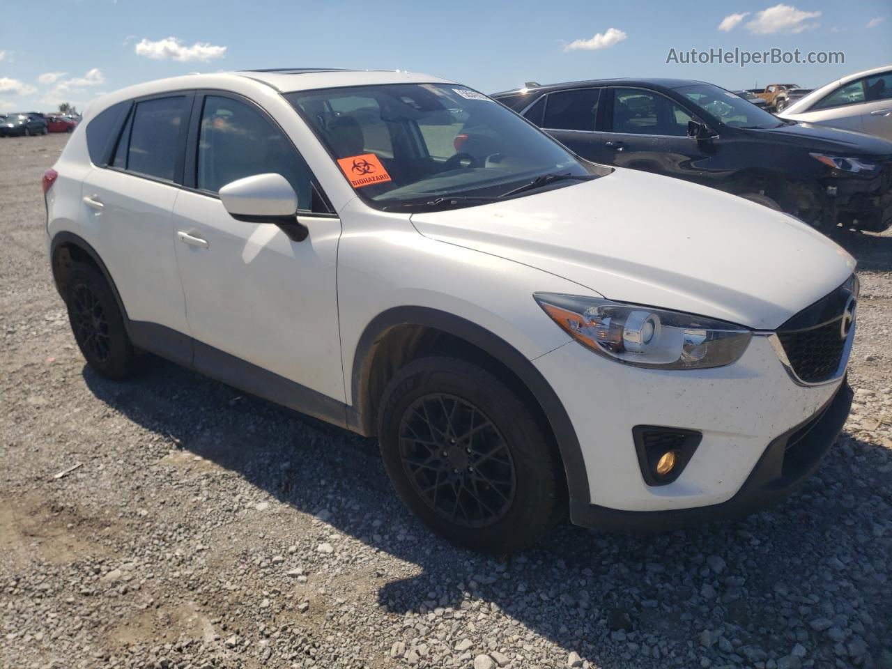 2015 Mazda Cx-5 Touring White vin: JM3KE4CY1F0433149