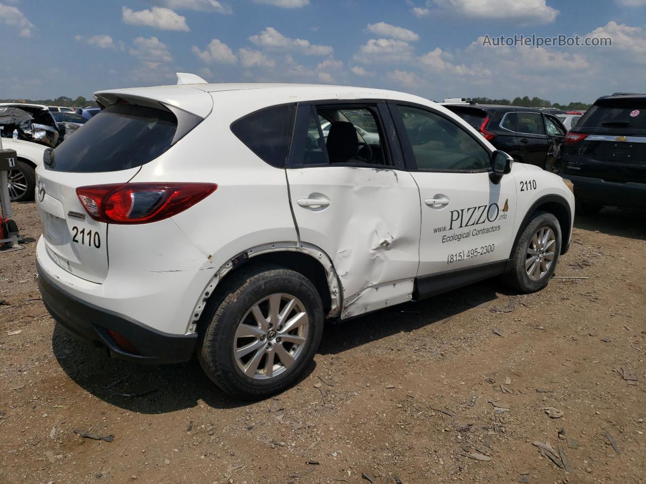 2015 Mazda Cx-5 Touring White vin: JM3KE4CY1F0524275