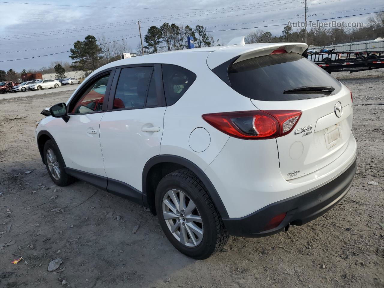 2015 Mazda Cx-5 Touring White vin: JM3KE4CY3F0494583