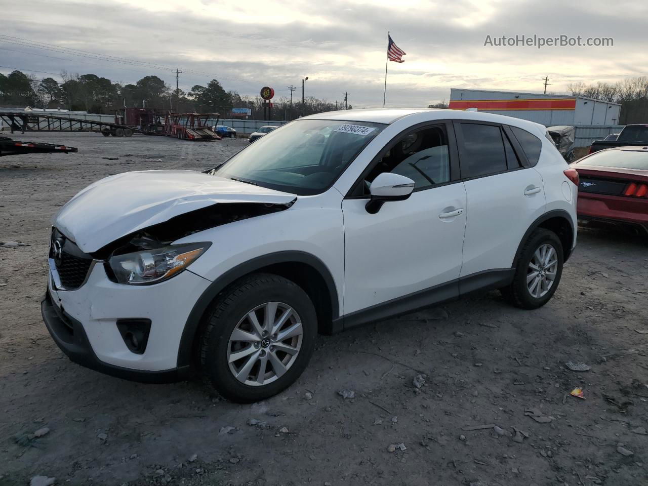 2015 Mazda Cx-5 Touring White vin: JM3KE4CY3F0494583