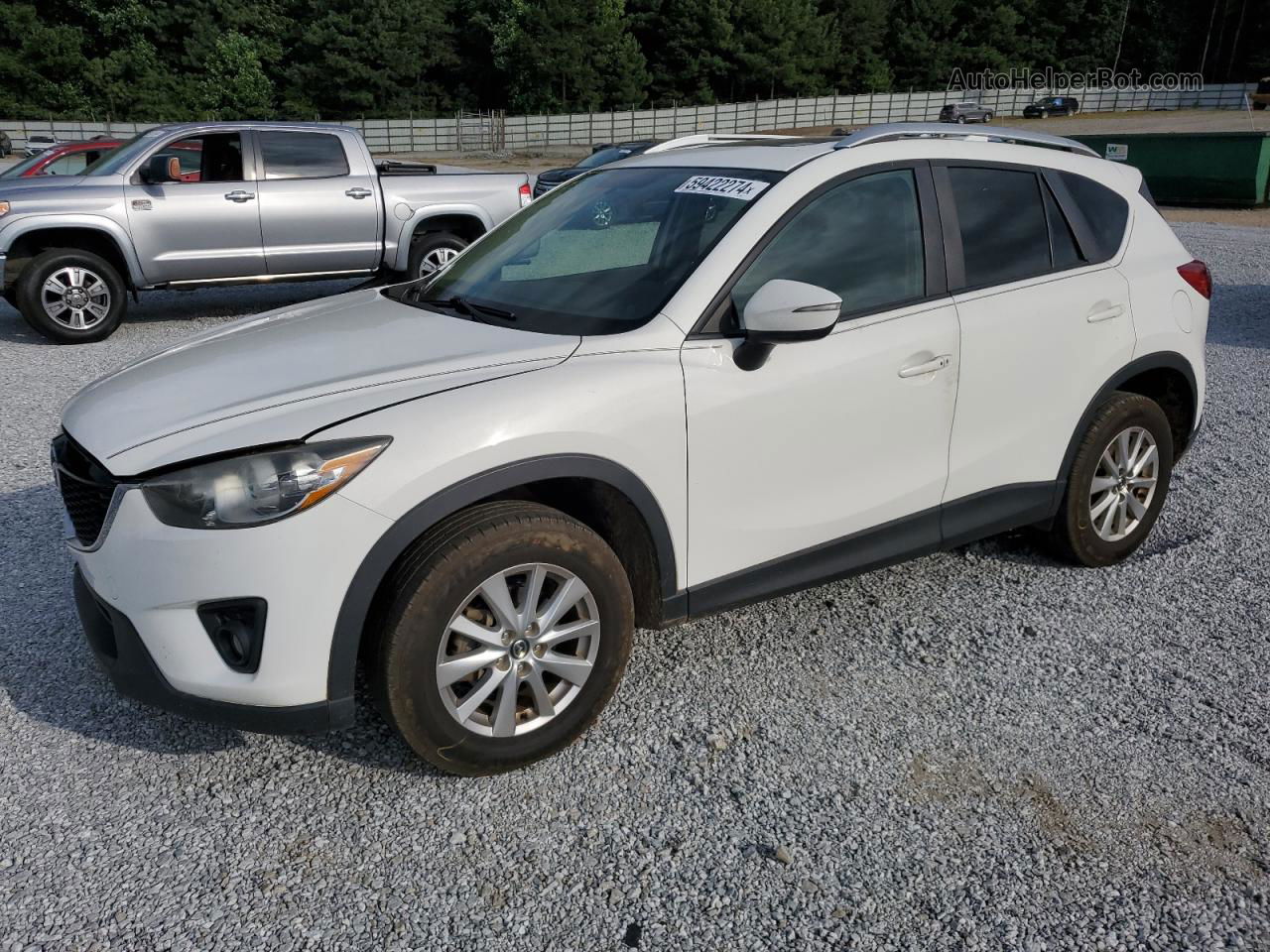 2015 Mazda Cx-5 Touring White vin: JM3KE4CY3F0538601