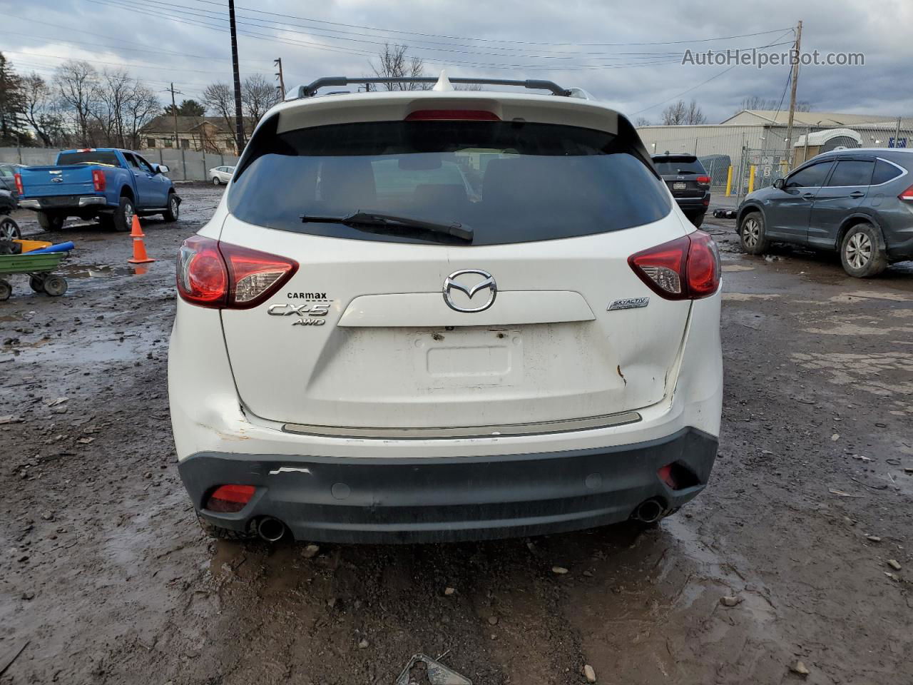 2015 Mazda Cx-5 Touring White vin: JM3KE4CY4F0474343