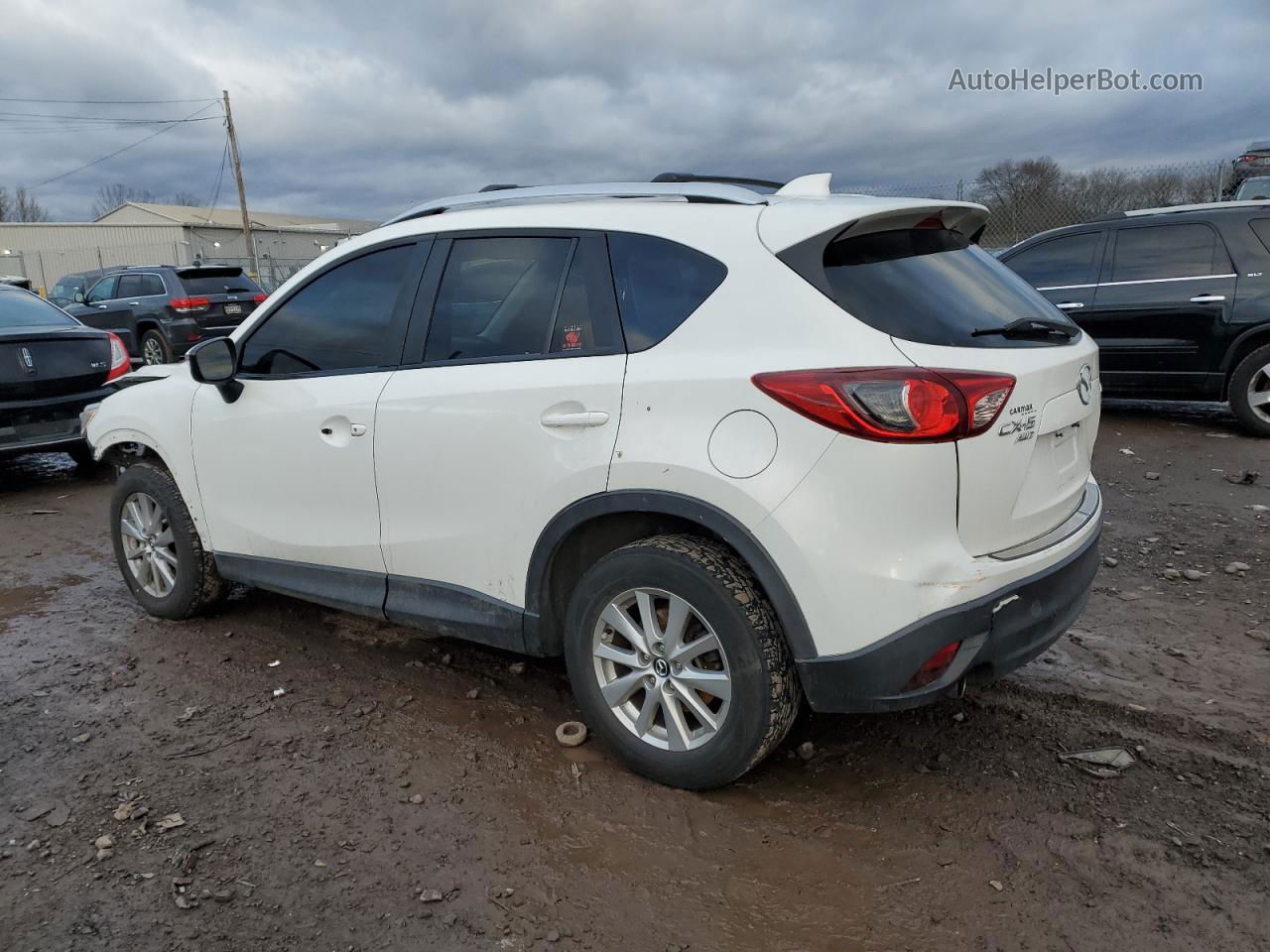 2015 Mazda Cx-5 Touring White vin: JM3KE4CY4F0474343