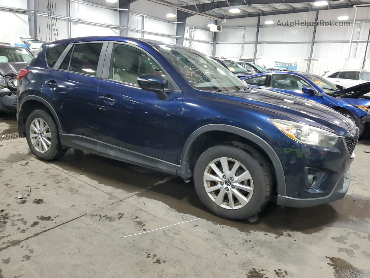 2015 Mazda Cx-5 Touring Blue vin: JM3KE4CY4F0476478