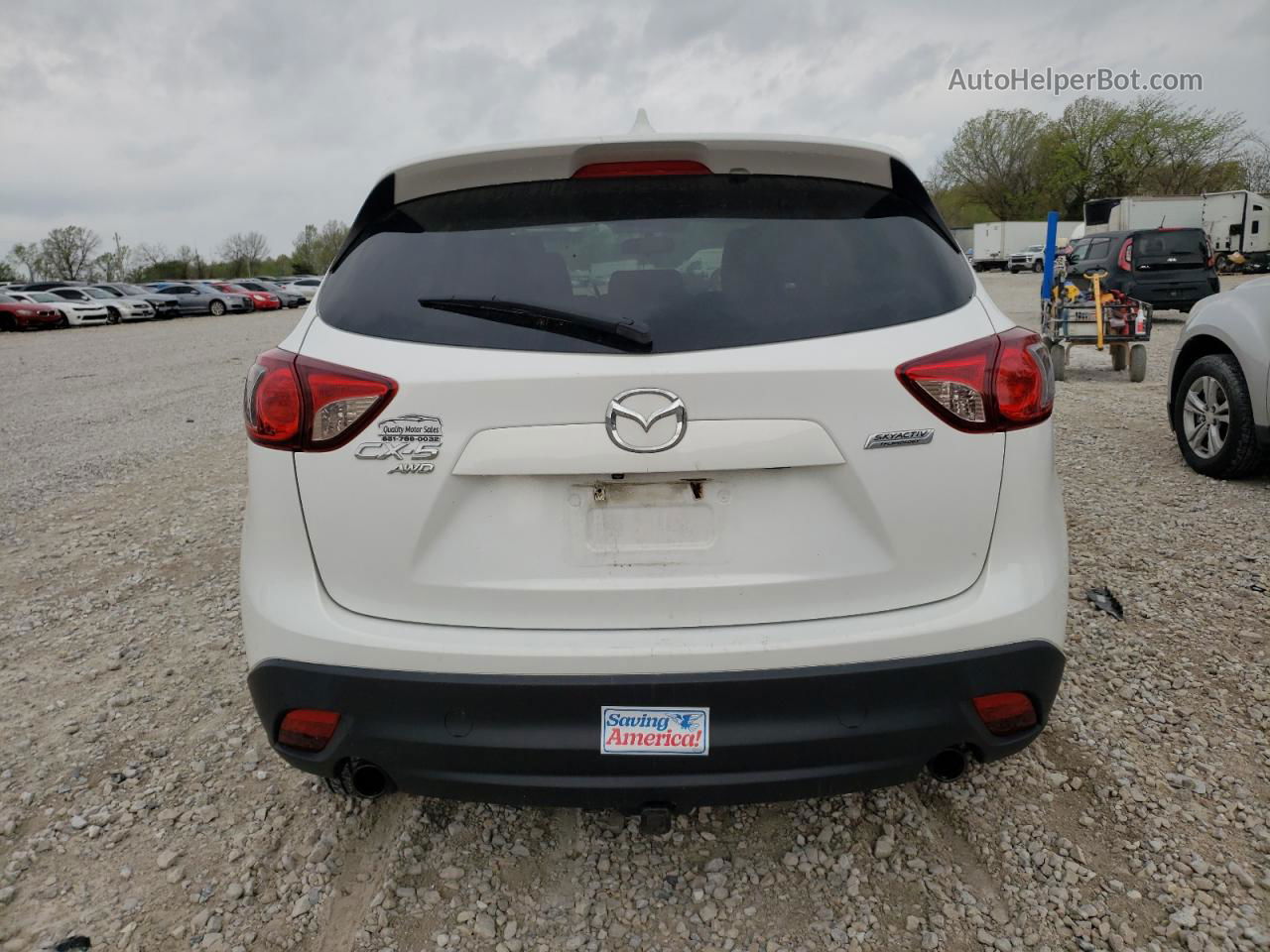 2015 Mazda Cx-5 Touring White vin: JM3KE4CY4F0538798