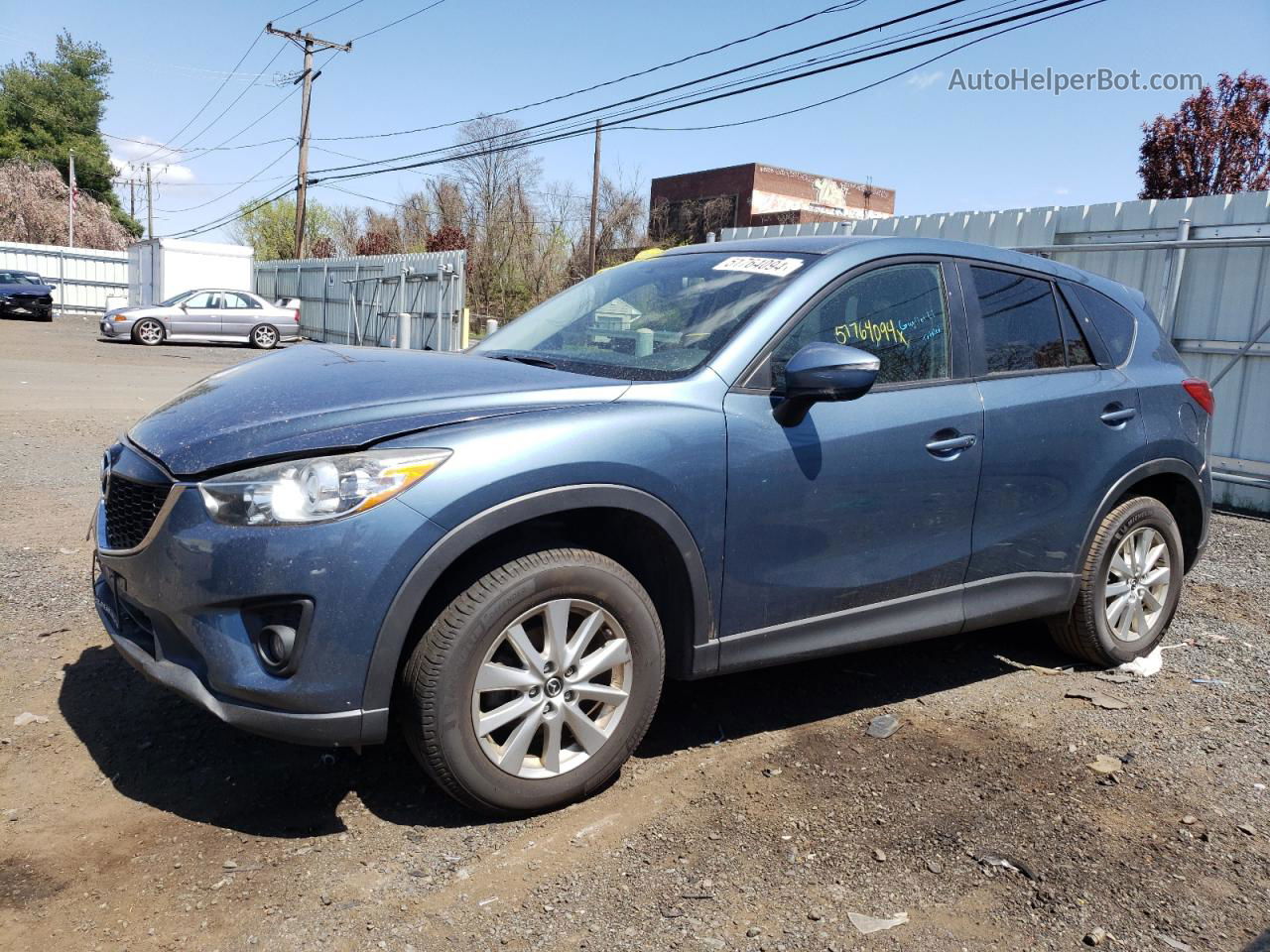 2015 Mazda Cx-5 Touring Blue vin: JM3KE4CY5F0447443