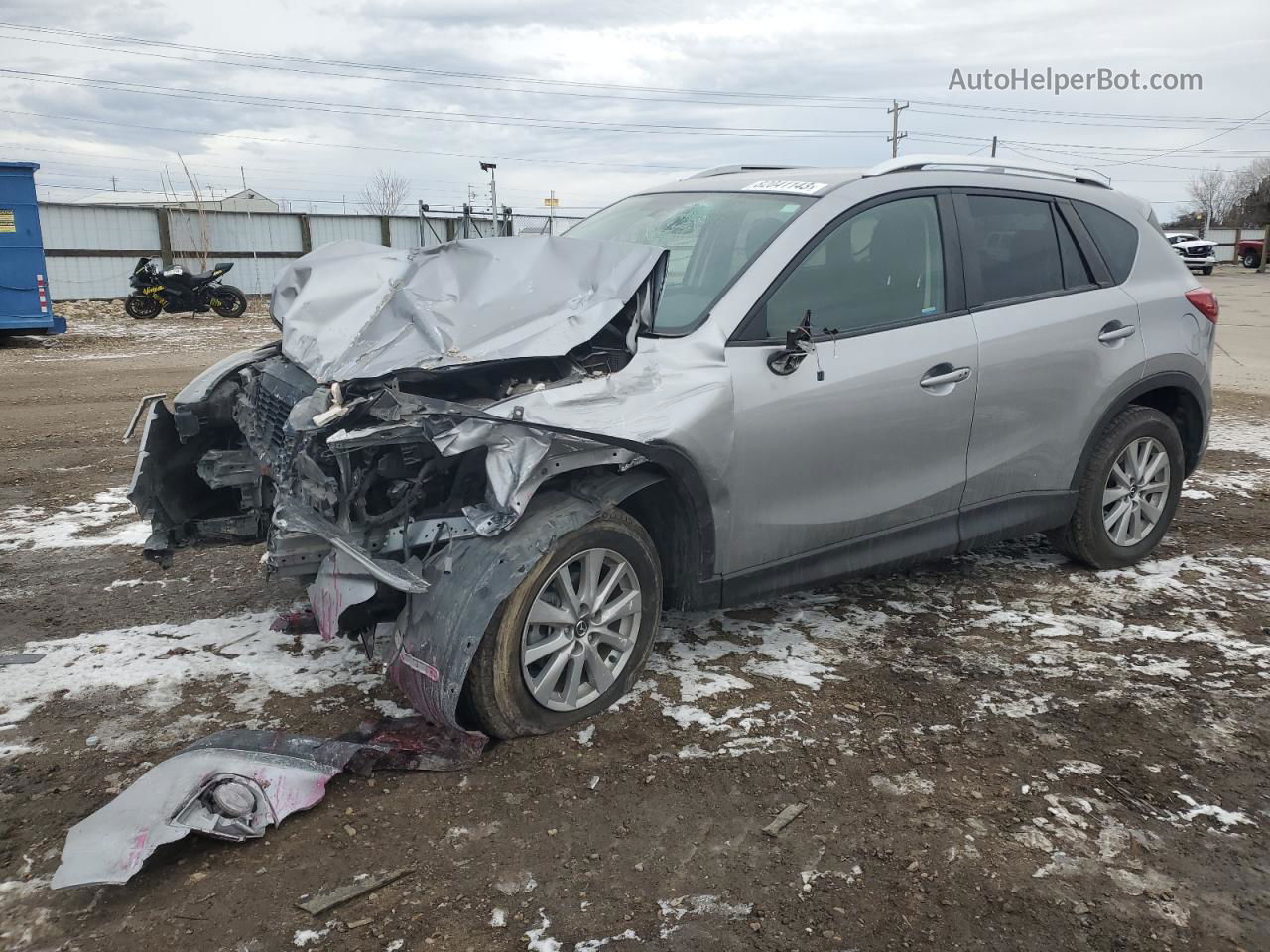 2015 Mazda Cx-5 Touring Silver vin: JM3KE4CY5F0459365